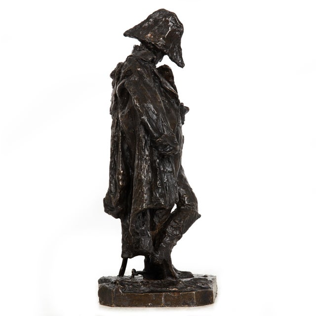 Italian Antique Bronze Sculpture of Marshall Ney by Giuseppe Grandi For Sale - Image 6 of 18