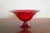 Vintage Ruby Red Murano Art Glass Footed Compote With Applied Grapes For Sale - Image 4 of 12