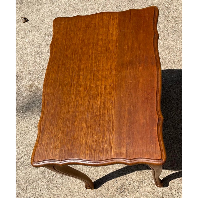 Brown French Country Nesting Tables - Set of 3 For Sale - Image 8 of 9