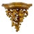 1920s Wall Gilded Wood Console With Foliage Motifs For Sale