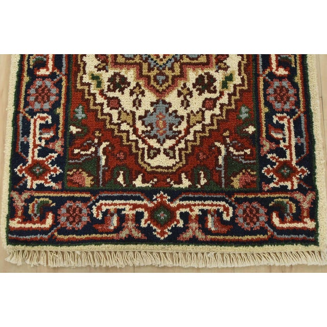 2020s Heriz Rug 2′ X 3’1” Ivory Wool Traditional Hand-Knotted Oriental Carpet For Sale - Image 5 of 7