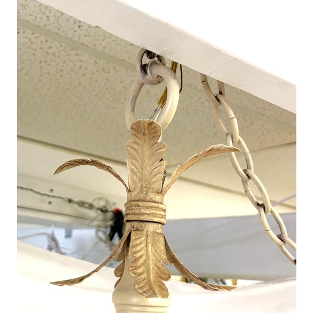 Vintage 9-Light Coastal Chinoiserie Style Monkey Chandelier With Rawhide Shades For Sale In West Palm - Image 6 of 18