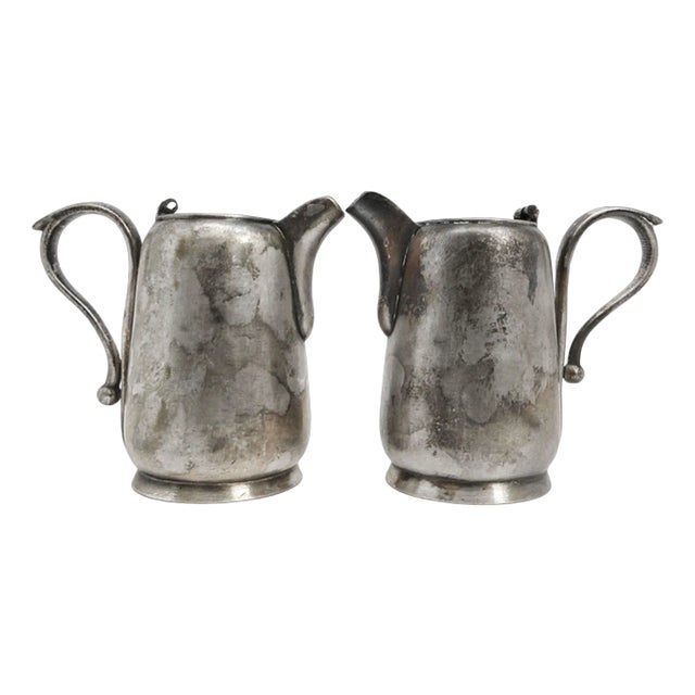 Art Nouveau Milk Jugs from Jarra, Poland, 1900s, Set of 2 For Sale