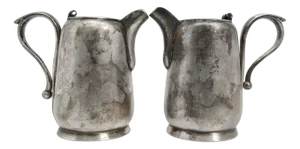 Art Nouveau Milk Jugs from Jarra, Poland, 1900s, Set of 2