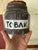 Vintage Italian Tobak Jar With Cork Lid | Mid-Century Modern Pottery Tobacco Canister | Hand-Painted Foliage Motif For Sale - Image 10 of 12