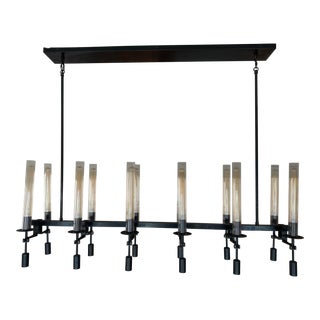 Restoration Hardware Cannele Linear Chandelier For Sale