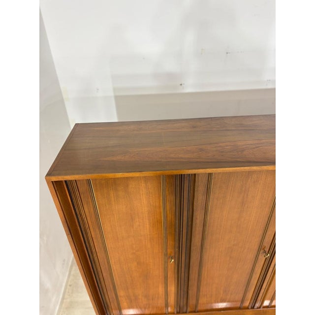 Brown Vintage Highboard in Pine For Sale - Image 8 of 11