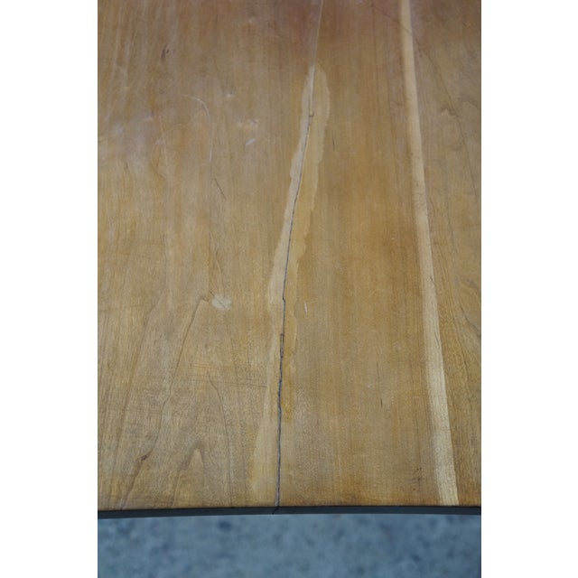Antique Early American 19th C Cherry Gate-Leg Drop Leaf Dining Console Table 60" For Sale - Image 12 of 18