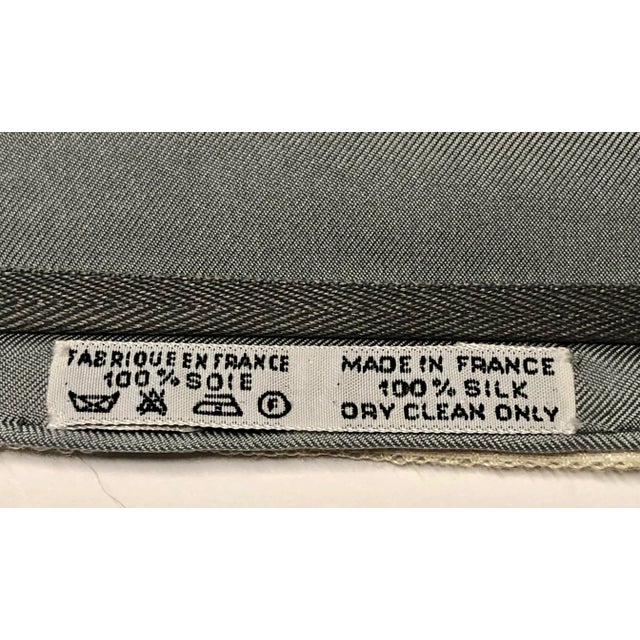 Hermès Hermès Scarf "Les Voitures a Transformation" Custom Floor Pillow For Sale - Image 4 of 12