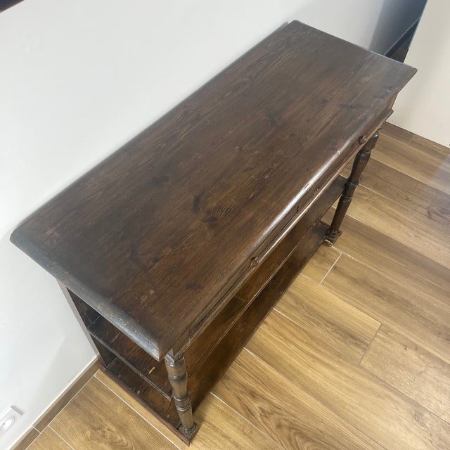 Vintage Wood Console Table, 1920s For Sale - Image 16 of 18