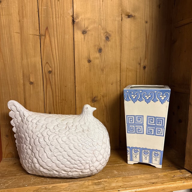 Fabulous Hen-Shaped Figure. By Aldo Londi 1950 For Sale - Image 10 of 12