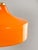Mid-Century Modern Italian Pendant Lamp in Orange Glass and Brass For Sale - Image 11 of 18