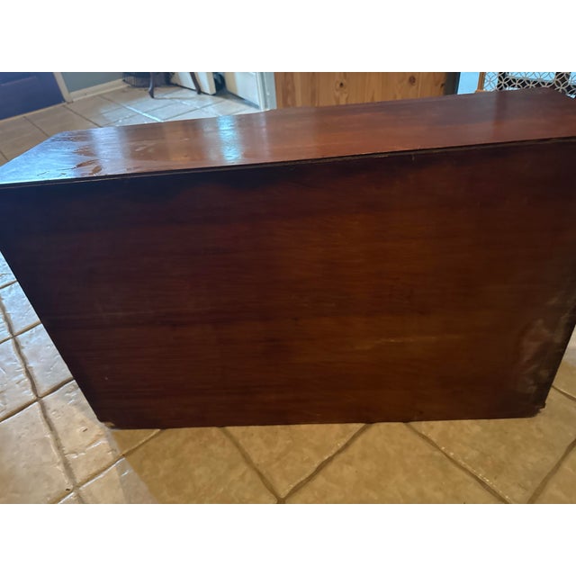Wood 1950s Mid-Century Modern Brown-Saltman Two-Piece Walnut China Cabinet Credenza For Sale - Image 7 of 12