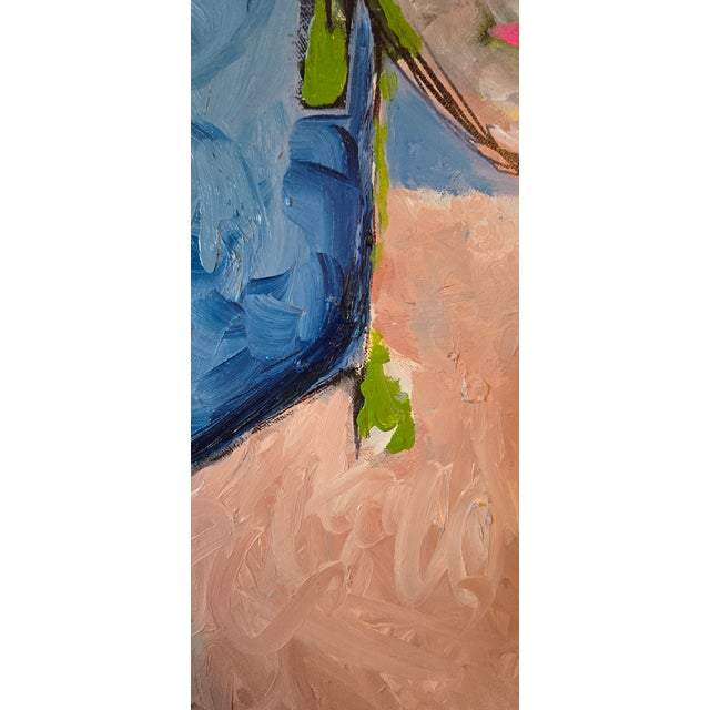 2020s Abstract Expressionist Portrait, Framed For Sale - Image 5 of 12