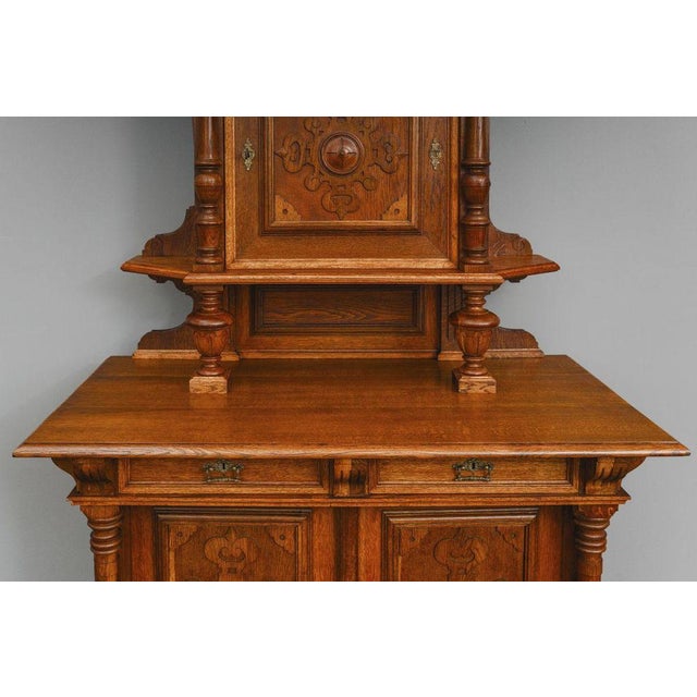 Gründerzeit Cupboard in Oak, 1800s For Sale - Image 14 of 18