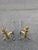 Vintage Heavy Brass Beehive Style Andirons - A Pair For Sale - Image 4 of 7