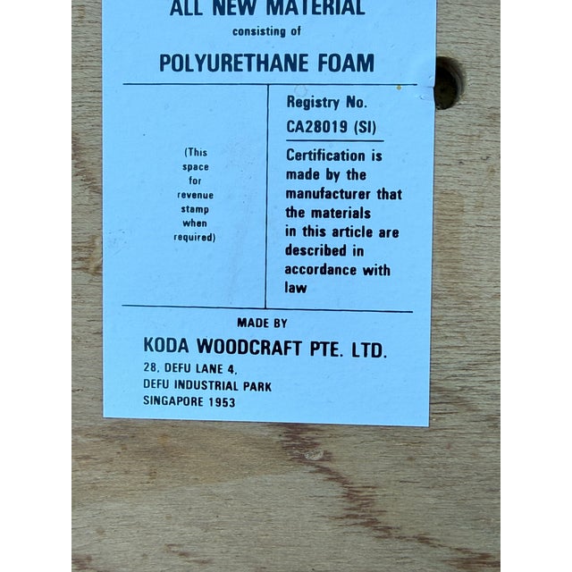 Copper 1980s Koda Woodcraft Danish Modern Teak Slat Back Side Dining Chairs -4 For Sale - Image 8 of 8