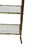 Mid 20th Century Hollywood Regency Gilt Faux Bamboo Étagère – Five-Tier Glass Shelf Display For Sale - Image 4 of 10