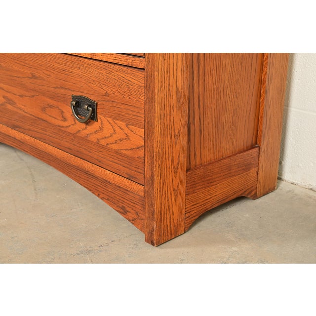 Thomasville Mission Oak Arts & Crafts Highboy Dresser For Sale - Image 12 of 16