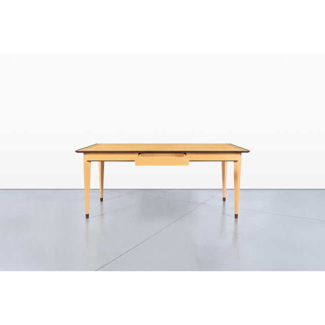 Vintage Custom-Made Birch Desk For Sale - Image 9 of 13