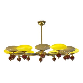 Murano Glass Chandelier For Sale