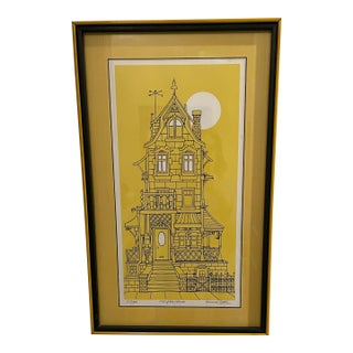 1980s Listed Artist Edward Sokol Lithograph, Signed and Numbered in Pencil For Sale