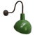 Vintage French Industrial Green Enamel Wall Light For Sale - Image 4 of 7