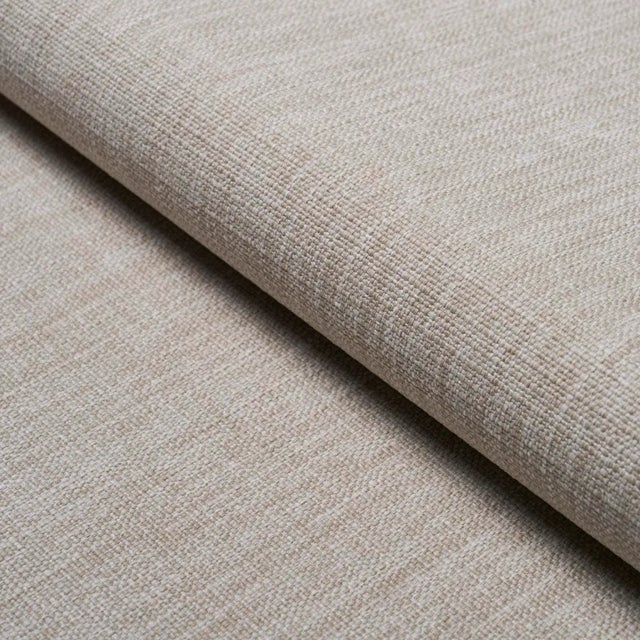 SAMPLE - Schumacher Archie Indoor/Outdoor Fabric In Stone For Sale