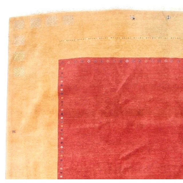 Vintage Persian Gabbeh Rug 8’7” x 11’9”. The wool pile rugs, usually scatter formats, woven by the Qashghai tribes of SW...