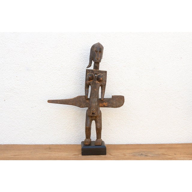 African Antique Tall Carved Bamana Ancestress Door Locks For Sale - Image 3 of 9