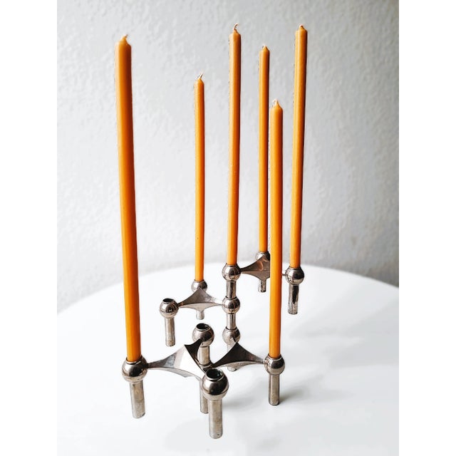 Vintage Modular Candlesticks from BMF, 1970s, Set of 4 For Sale - Image 11 of 11