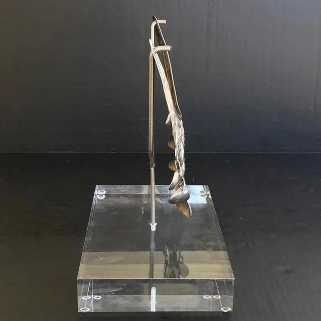 Shabby Chic Early 20th Century Museum Mounted Grand Tour Inca or Sipan Silver Official Necklace For Sale - Image 3 of 13