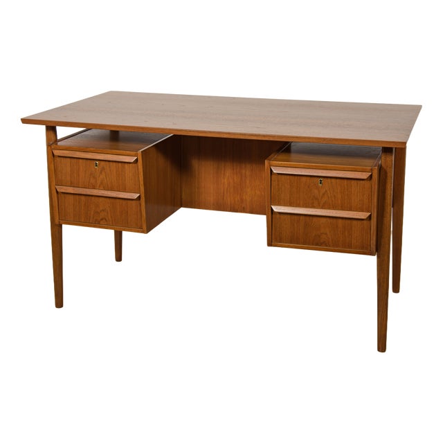 Mid-Century Teak Desk by Gunnar Nielsen Tibergaard, Denmark, 1960s For Sale