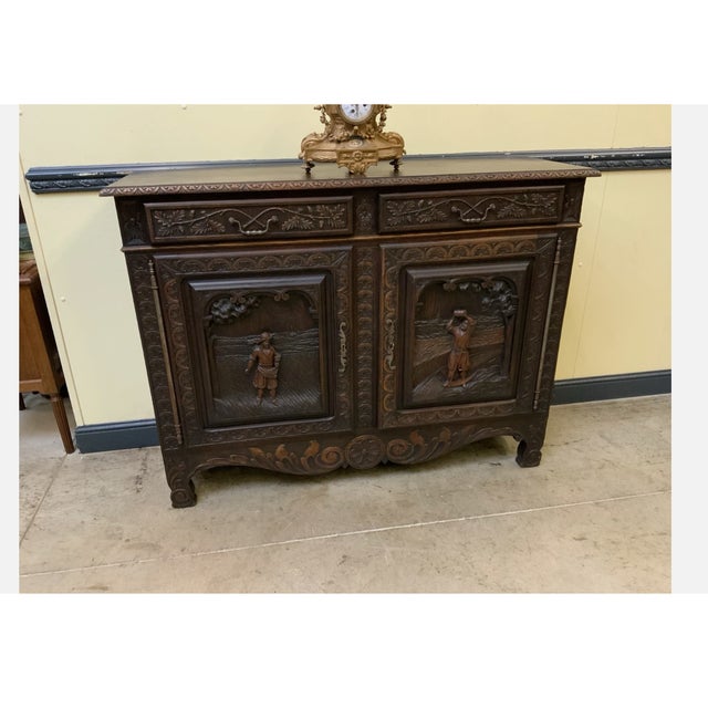 Antique Breton Buffet, 1880 For Sale - Image 9 of 11