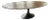 Restoration Hardware 96” Aero Oval Dining Table For Sale
