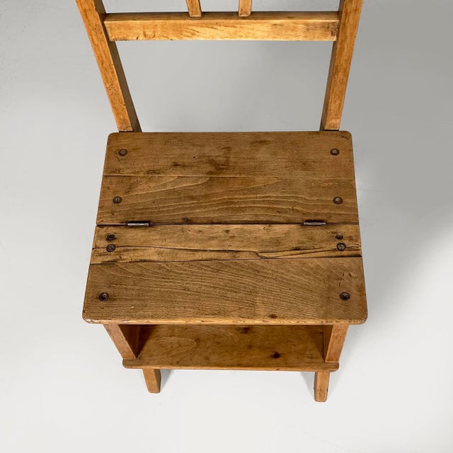 Mid-Century Modern Ladder Chair in Wood, Italy, 1930s For Sale - Image 11 of 18