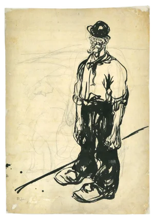 Gabriele Galantara - Farmer - Drawing - 1909