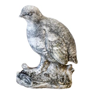 Late 20th Century Concrete Quail For Sale