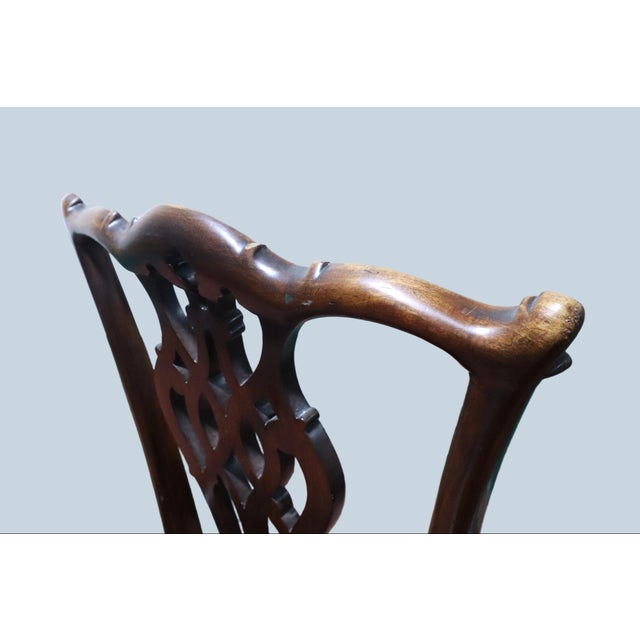 Ten Chippendale Style Clawfoot 19th Century Dining Chairs For Sale - Image 15 of 16