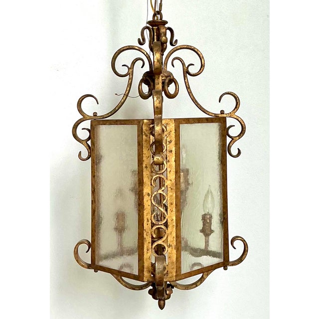 Vintage Regency Gilt Rings Lantern For Sale - Image 11 of 12