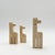 This set of three vintage Italian zoomorphic sculptures dates to the late 1960s and 1970s and showcases the refined...