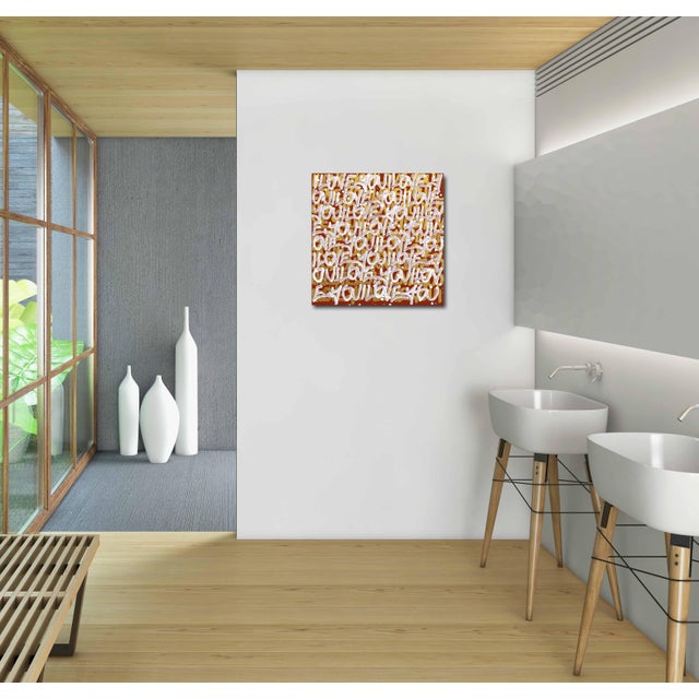 Los Angeles artist Amber Goldhammer paints dramatic abstract compositions in acrylic on canvas featuring energetic...