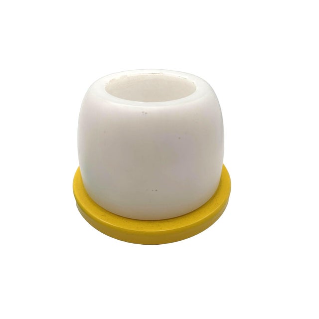 Mid 20th Century Mid 20th Century Multicolored Alabaster Candlestick Holder, Pair For Sale - Image 5 of 10