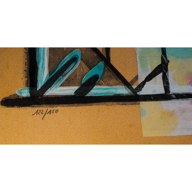 Modern Jacques Poli, Perruches à la fenêtre, Lithograph For Sale - Image 3 of 10