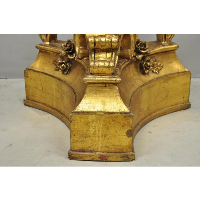 Vintage Italian Venetian Figural Cherub Putti Gold Gilt Resin Bookstand Lectern For Sale - Image 11 of 18