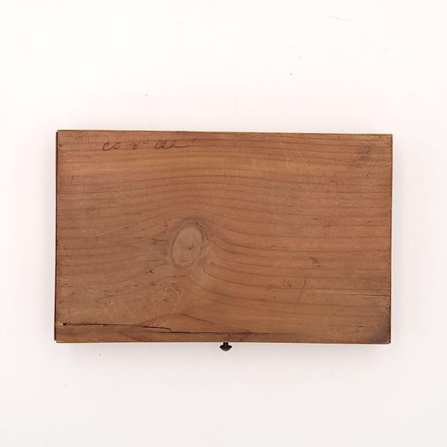 Wood Vintage Deck of Pan Am Playing Cards in 19th-Century French Card Box For Sale - Image 7 of 8