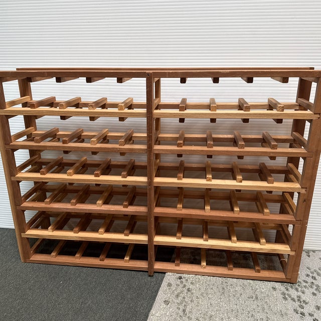 Pine Wood Wine Rack For Sale - Image 10 of 12