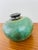 1970s Vintage 1970s Handmade Stoneware Studio Pottery Green Vase For Sale - Image 5 of 9