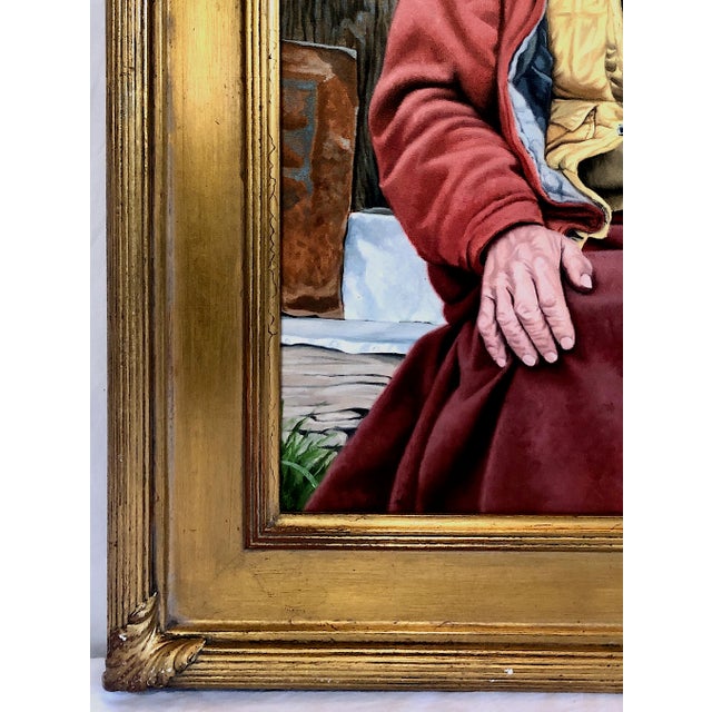 Textile Portrait of a Nepalese Elder, “The Lama of Thame,” by Dave McNally For Sale - Image 7 of 12
