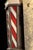 Red 1920s Koken Stained-Glass Illuminated Wall-Mounted Barber Pole For Sale - Image 8 of 15